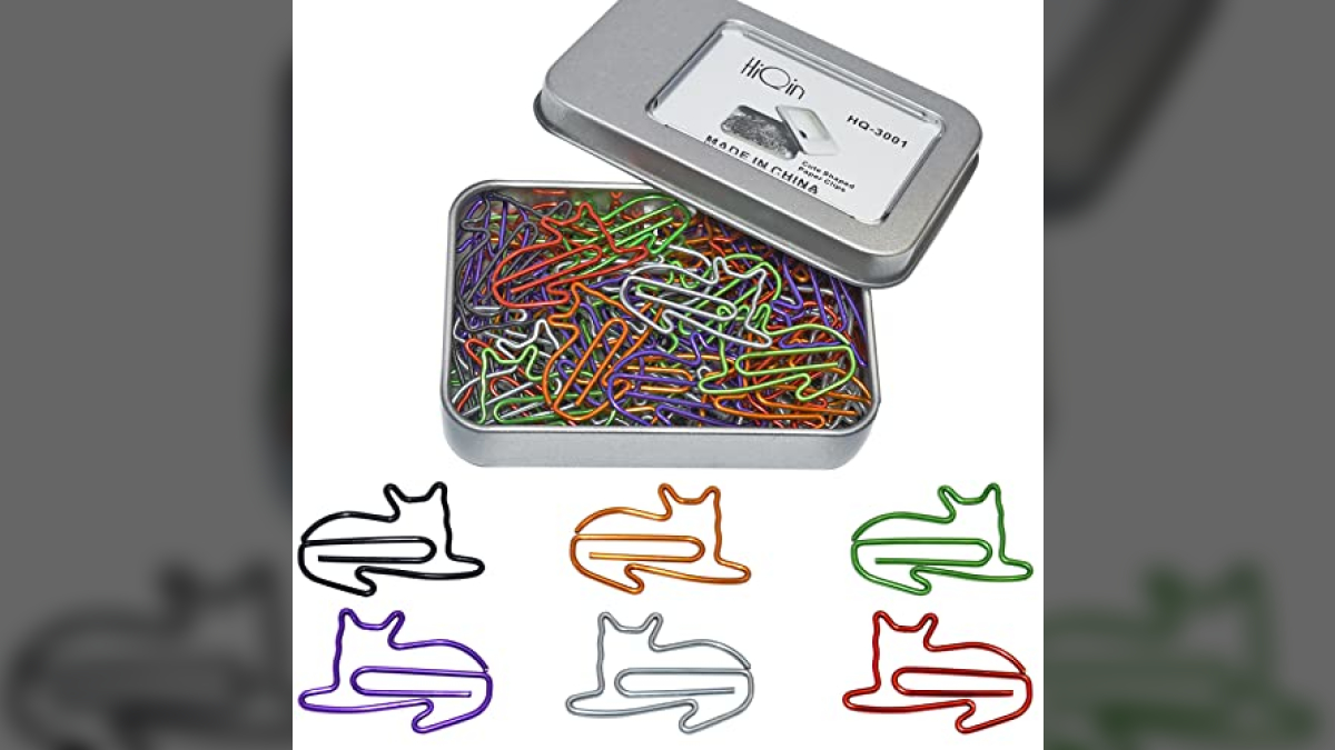Cat Lover Office Supplies CatShaped Paper Clips